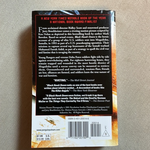 📚2/$6 Black Hawk Down: A Story of Modern War - Picture 2 of 12
